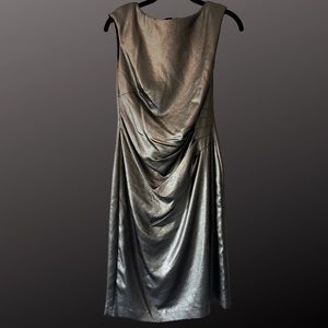 Ralph Lauren silver cocktail dress, size 4